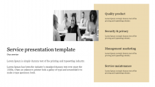 Editable Service Presentation Template Slide Designs